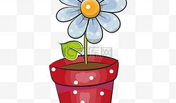 卡通漫画花,绽放的奇幻世界